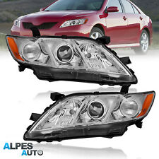 2PCS Chrome Housing Clear Lens Headlights  For 2007-2009 Toyota Camry 2.4L 3.5L picture