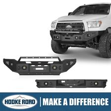 Hooke Road Front or Rear Bumper w/Winch Plate &Led Light for Toyota Tundra 07-13 picture