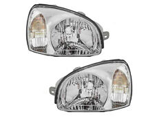 Headlight Replacement Set for 2001 - 2003 Santa Fe SUV Driver Passenger Pair picture