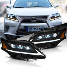 VLAND LED Projector Headlights For Lexus RX350 RX450h FSport 2012 2013 2014 Set picture