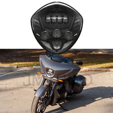 Black LED Motorcycle Headlight for Victory Cross Country Magnum Hammer Vegas picture