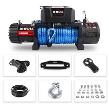 X BULL 13000LBS 12V Electric Winch Synthetic Rope Truck Towing Trailer 4WD picture