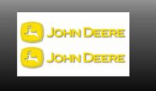 2X for John Deere Premium Vinyl Sticker 2-Pack Yellow 9