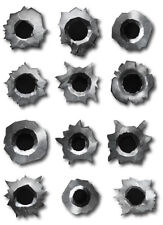 12 PACK 3M Bullet Hole Realistic decal 3d Sticker Car Truck Scratch ding cover picture