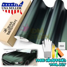 Premium Matte Metallic Satin Pearl Dark Green Vinyl Car Wrap Sticker Decal Sheet picture