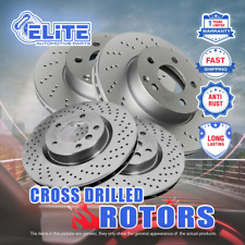Front + Rear Cross Drilled Rotors for 2014-2020 Infiniti QX60 picture