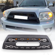 Front Grille Wiith / 3 LED Light Fit For TOYOTA 4RUNNER 2006-2009 Matte Black picture