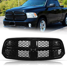 Grille Glossy Black For 2013-2018 Dodge Ram 1500 Honeycomb Mesh Front Bumper New picture