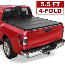 5.5FT 4 Fold Hard Solid Bed Tonneau Cover For 2004-2015 Nissan Titan On Top picture