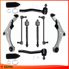 12pc For 2009-2014 NISSAN MAXIMA Front Lower Control Arms Sway Bars Tie Rod Ends picture