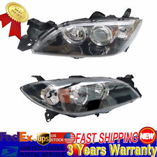 Halogen Headlights Front Lamps Pair Set for 04-09 Mazda 3 Left & Right picture