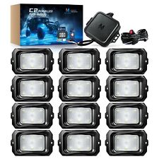 MICTUNING C2 RGBW LED Rock Lights Underglow Underbody Neon Lighting Kit, 12 Pods picture