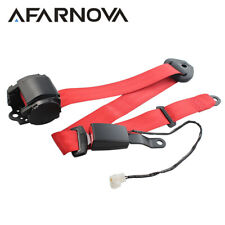 1kit 3 Points Harness Universal Retractable Seat Belt Strap Belt Red Fits BxW picture