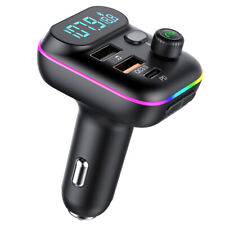 Wireless Bluetooth 5.0 FM Transmitter QC3.0 Hands-free Radio AUX Adapter USB Car picture