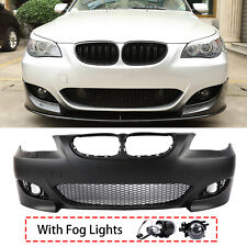 Fits 04-10 BMW E60 5 Series M5 Style Front Bumper Conversion w/o pdc W/ fog picture