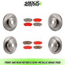 Front & Rear Rotors & Semi-Metallic Brake Pads for 2008-2014 Subaru Tribeca picture