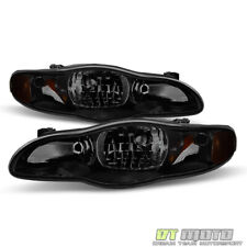 Black Smoke 2000-2005 Chevy Monte Carlo Headlights Aftermarket 00-05 Left+Right picture