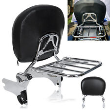 For 94-08 Detachable Sissy Bar Backrest Luggage Rack Harley Road King Electra picture