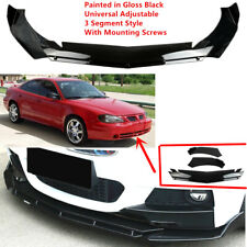 Add-on Universal For Pontiac Grand Am 1999-2005 Black Front Bumper Lip Splitter picture