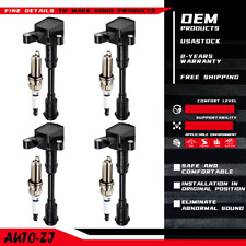 OEM 4X Ignition Coil + 4X Spark Plug for Ford Escape Fiesta Fusion 1.6L L4 UF674 picture