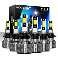 NOVSIGHT 15000LM LED Headlight Bulbs Kit High Low Beam 6500k White Super Bright picture