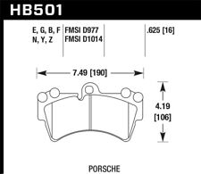 For Hawk 2007-2014 Audi Q7 Premium HPS 5.0 Front Brake Pads picture