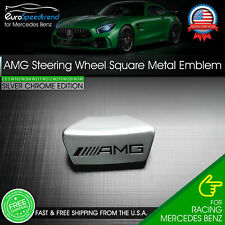 AMG Steering Wheel Emblem for Mercedes Benz Squared Base Steering Wheel Badge picture