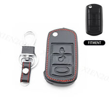 Leather Car Remote Key Fob Case Shell Cover For Land Rover LR3 Range Rover Sport picture