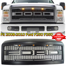 Grill For 2008-10 Ford F250 F350 Raptor Style Front Upper Grille Letters Lights picture