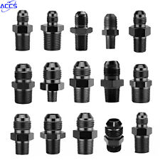 1/2/4PCS AN4 AN6 AN8 AN10 AN12 Straight Male Flare Fuel Hose End Fitting Adapter picture