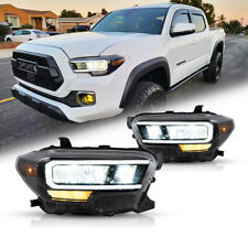 For 2015-2022 Toyota Tacoma Full LED DRL Headlights Reflector Assembly A Pair picture