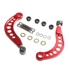 FOR 06-15 HONDA CIVIC 1.8L 2.0L REAR UPPER CAMBER CORRECTION KIT ANODIZED RED picture