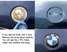 US Original BMW 82mm Car Front Hood Rear Trunk Emblem Badge Bonnet Logo Genuine picture