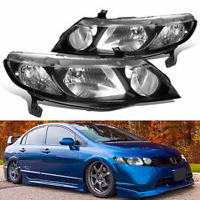 For 2006-11 Honda Civic 4-Door Sedan Headlights Headlamps Assembly Replacement O picture