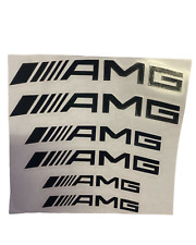 6x Curve AMG Vehicle Brake Caliper Heat Resistant Decal Stickers Race Sports Car picture