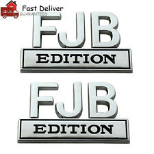 2x FJB Edition Letter Emblem Badge Truck SUV Tailgate Car Decal Bumper Sticker picture