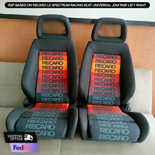 Racing Seat Universal Model Recaro LX Spectrum Pattern JDM Pair Left Right picture