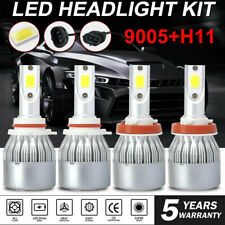 4X Luces Fuertes Para Auto Coche Luz Carro Bulbs 9005 H11 LED SUPER Blanco Hi/lo picture