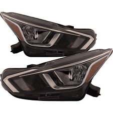 Headlights Set Fits 20-22 Nissan Versa Sedan CAPA Certified Pair Halogen picture