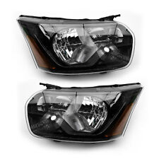 Left&Right Side Halogen Headlight For 2015-2021 Ford Transit 150 250 Black Clear picture