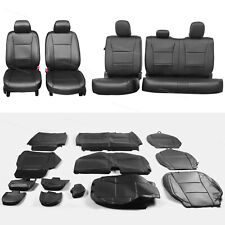 Full Set Seat Cover Black Factory Style For 2015-2022 Ford F-150 XL XLT Crew Cab picture