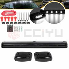 3PC Smoke Cab Roof Running White LED Lights for 07-14 Chevy Silverado/GMC Sierra picture