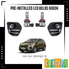 For 2017-2018 Kia Sportage Fog Lights with LED Bulbs & Assembly Set picture