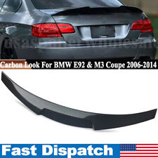 High Kick Trunk Spoiler Wing For 07-13 BMW E92 Coupe 328i 335i M3 Carbon Look picture