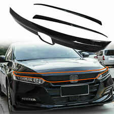 ABS Glossy Black Lip Front Grille Cover Moulding Trim For Honda Accord 2018-2020 picture