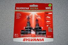 Sylvania Silverstar ULTRA 9005 Pair Set High Performance Headlight 2 Bulbs NEW picture
