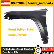 Black Fender For 2011-2022 Jeep Grand Cherokee Front Driver Side Primed Steel picture