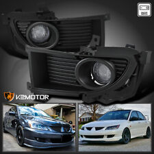 Fits 2004-2005 Mitsubishi Lancer Clear Fog Lights Bumper Driving Lamps+Switch picture