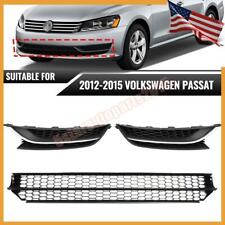 For 2012-2015 VW Passat Front Bumper Radiator Lower Grille Grill Fog Light Cover picture