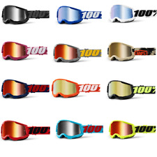 100% Strata 2 Mirror Lens MX Motocross Offroad ATV Adult Goggles picture